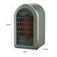 thumbnail image 3 of Mini calentador de ventilador de escritorio calentador de calefacción de invierno ajustable para el hogar (verde EE. UU.) Ehuebsd Libre de BPA, 3 of 6