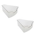thumbnail image 1 of Kitchen Details 2 Pack Lazy Susan Bin Triangular Pantry Organizer Corner Cabinet Handle Spice Jars Cans Clear, 1 of 1