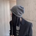 thumbnail image 5 of SikaFu Korean Version Of Big Head Ear Protection Sheep Camel Hair Curled Knit Hat For Women In Autumn And Winter, Versatile For Showing Face, Small Pile Of Yarn Hat, Cold Hat, 5 of 8