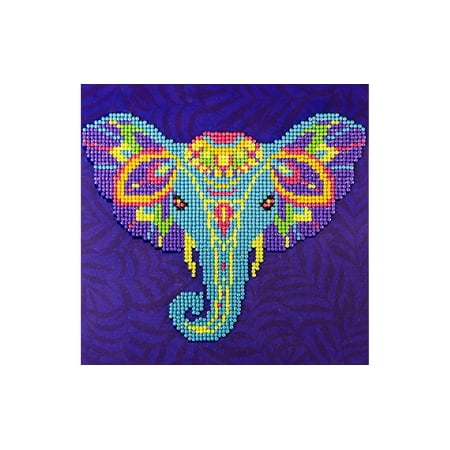 Diamond Art Kit 8x8" Beginner Elephant - Walmart.com