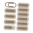 thumbnail image 1 of 100 piezas de clips de papel suministros de oficina accesorios fáciles de usar premium portátil Bronce, 1 of 8