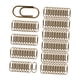 thumbnail image 1 of 100 piezas clips de papel clips clips de estilo vintage suministros de oficina de metal creativo notas clips clasificados para diario de aula Bronce, 1 of 8