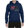 thumbnail image 2 of Wild Bobby, Loved John 3:16 Inspirational/Christian Unisex Graphic Hoodie Sweatshirt, Navy, X-Large, 2 of 6