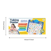 Talking Wall Chart 2026 New Bilingual Interactive Electronic Alphabet Wall Chart English and Spanish Learning Poster