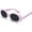 Gray, variant on White Clout Goggles Sunglasses Women Men Retro Oval Sunglasses B2253