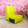 thumbnail image 6 of Big Joe Video Lounger Bean Bag Chair, Kids, Lime Punch, Polyester Nylon Blend, 2 feet, 6 of 10