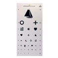 Grafco Kindergarten Plastic Eye Chart, 20' Distance, Snellen Visual ...