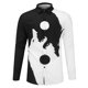 thumbnail image 1 of Camisas De Vestir Para Hombre Azul Blusa de hombre TopsO Neck Party camiseta elegante (White, 3XL), 1 of 5