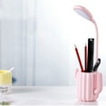 thumbnail image 4 of Latrodar Eye Protection Table Lamp Cactus Pen LED Table Lamp Charging Student Bedside Dormitory Reading Natural Table Lamp Pink Decorative 5.04x4.04 Inch, 4 of 5