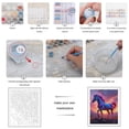 thumbnail image 3 of Paint by Numbers Kit for Adults, Multicolor Horse Vibrant Sunset Landscape Paint by Numbers, Easy Paint by Numbers Kit for Adults Beginner, DIY Adult Paint by Number Kits on Canvas, Home Decor, 3 of 7