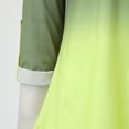 thumbnail image 6 of Ruyang Women Spring And Summer Casual Zipper V Neck Solid Color Long Sleeved Button Gradient Color Pull Sleeve Loose Top Womens Running Tee Shirts, 6 of 7