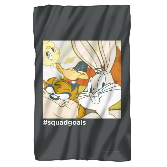 Looney Tunes Blanket, 36"x58", Squad Goals Fleece Blanket
