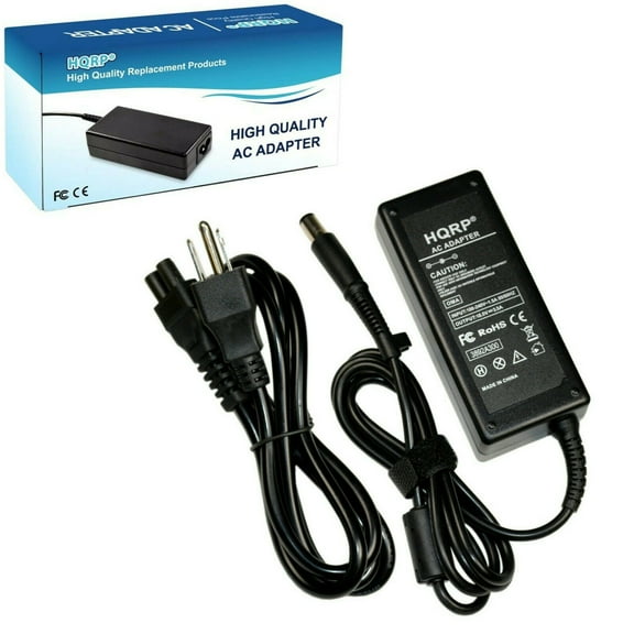 HQRP AC Adapter / Battery Charger / Power Supply Cord compatible with HP EliteBook 8540p / 8540w Laptop 65W Replacement