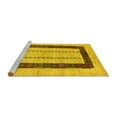 thumbnail image 2 of Ahgly Company Machine Washable Indoor Rectangle Solid Yellow Modern Area Rugs, 7' x 9', 2 of 4