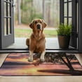 thumbnail image 4 of Fenyluxe Sunset Low-Profile Floor Mats, Front Door Entry Rug Mat Wool Felt for Home Outside Entrance, Pack of 1, 26x18 Inches 19.68*39.37 in, 4 of 6