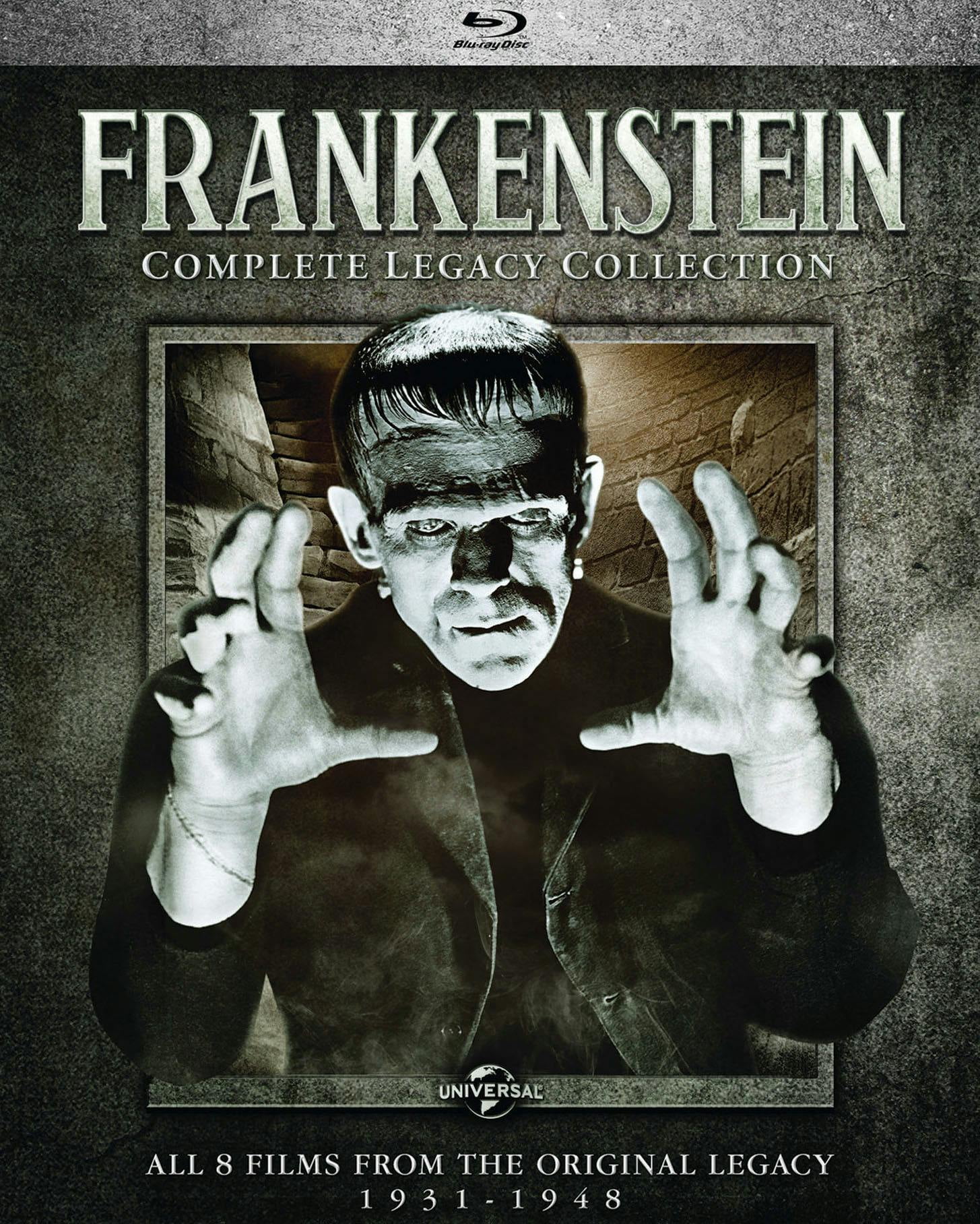 Frankenstein Complete Legacy Collection: Classic Horror Movies (DVD) -  Walmart.com, image size:1455x1816