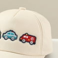 thumbnail image 5 of CAUYDY Childrens Baseball Cap 5T 6T 7T 8T Boys And Girls Three Little Car Embroidered Baseball Cap Cartoon Childrens Hat (Sizes 3-8 Years,B1-Khaki), 5 of 7