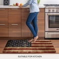 thumbnail image 5 of Vintage American Flag Doormat Outdoor Entrance 20"x31.5", Farmhouse Shabby Retro Red Blue Absorb Moisture Dirt Door Mats, Non-Slip Rubber Backing Floor Mats Indoor, Low-Profile Front Door Rugs, 5 of 9