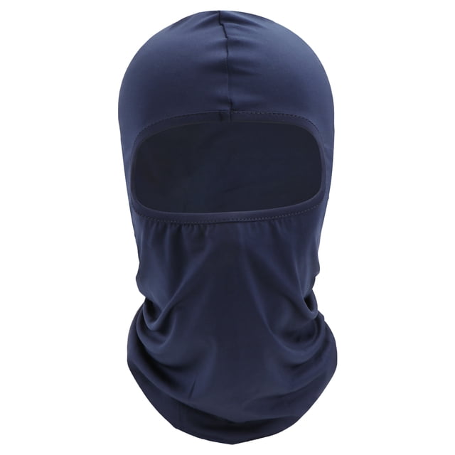 Pasamontañas de licra para ciclismo y motociclismo, máscara facial completa con protección solar UV (azul rey)