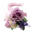 thumbnail image 3 of GUOOL 3-12pack Wedding Car Artificial Silk Flower And Ribbon Party Decoration Dusty 7 Pcs, 3 of 9