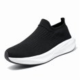 thumbnail image 2 of Men's Slip On Sock Walking Shoes Knit Upper Thick Cushioned Sole Casual Sneakers for Daily Commute, 2 of 8