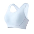 thumbnail image 2 of Naierhg Women Sports Bra Padded Striped Wireless High Elasticity Shockproof Wide Shoulder Strap Breathable Student Bra Women Garment, 2 of 8