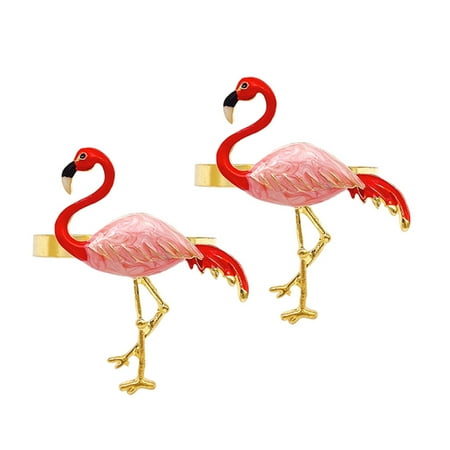 

Napkin Rings Holder Party Metalbuckles Tropical Serviette Clasps Luau Favor Holiday Supplies Hawaiian Centerpieces