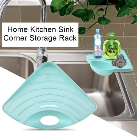 Home Kitchen Sink Corner Storage Rack Solid Color Sponge Holder Organizer Walmart Canada