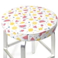 thumbnail image 3 of Disketp Tropical Fruit Funda Redonda para Taburete, Funda de Cojín para Silla de Bar Suave y Elástica-12 inch, 3 of 7