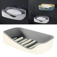 thumbnail image 6 of TISHITA Soap Holders Combo with Innovative Water Drainage System, Layer Soap Organizer for Shower , Grey, 2 2 Pcs, 6 of 7