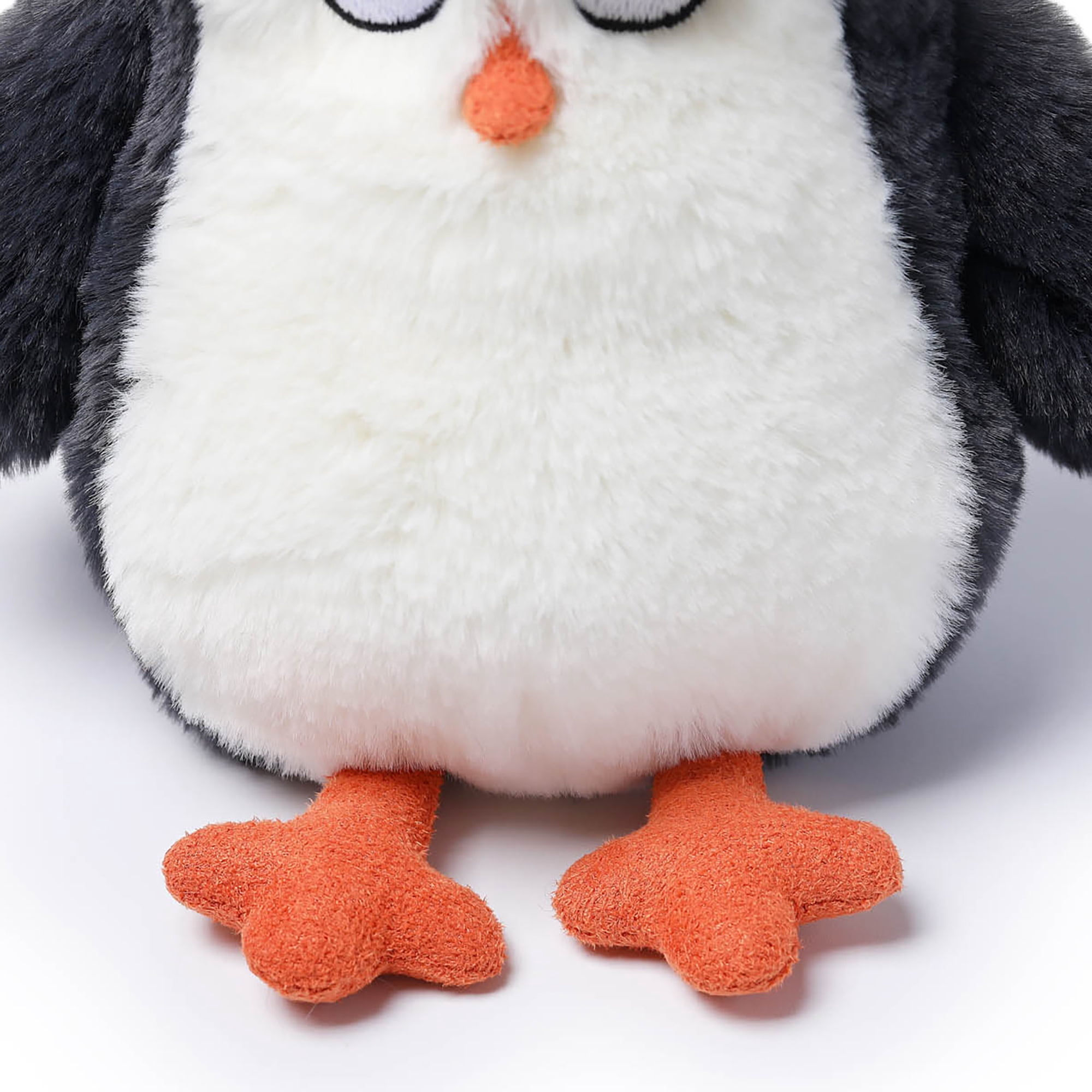 McHugs: Ocean Series - Straight Hair Penguin - 7" Black & White Stuffed Animal Plush, Soft Weighted Cuddle Toy, Cozy Play Companion, Baby-Toddler-Kids
