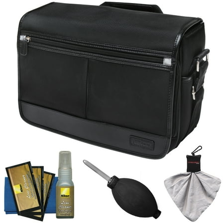 Nikon DSLR Camera/Tablet Messenger Shoulder Bag with Nikon Cleaning Kit Nikon DSLR Camera/Tablet Messenger Shoulder Bag with Nikon Cleaning Kit