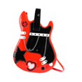 thumbnail image 4 of TISHITA Sac à Dos en Forme de Guitare Mode Créative Cuir PU pour Travail Vacances Rouge, 4 of 8