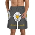thumbnail image 1 of Fotbe Keep Life Simple Daisy Flower Trajes de Baño Estampados para Hombre, Shorts de Verano de Secado Rápido, Ropa de Playa, Bañadores-XX-Large, 1 of 6