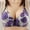 Purple, variant on Womens Plus Size,Women Thin Plus Size Breathable Gathered Underwear Women Non-Steel Bra Daily Bra