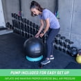 thumbnail image 5 of GoSports Hub 360 Fitness Set - Includes Fitness Ball, Ball Base and Resistance Bands, Blue, 5 of 6