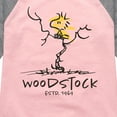 thumbnail image 3 of Peanuts - Woodstock Estd - Toddler & Youth Girls Raglan Graphic T-Shirt, 3 of 6