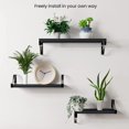 Set of 3 Wall Mounted Home Decor Wood Rustic Floating Shelves Storage