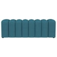 thumbnail image 3 of Summer Fabric Upholstered Tufted Accent Bench Peacock Blue, 3 of 8
