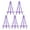Purple, variant on Yesbay 5 Pcs Triangle Easel Mini Stand Art Display Small Drawing Easel with Bright Colors 15.5cm Plastic Sketching Easel