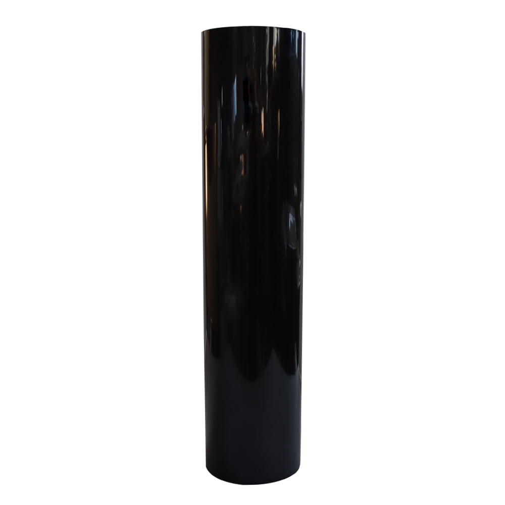 INTSUPERMAI 20"*5 Yards Black PU Vinyl for T-Shirt DIY Heat Press Transfer HTV Cutting Plotter Craft