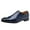 Blue, variant on Cathalem Men's Casual Dress Shoes Lace Up Brogue Pointed Toe Faux Leather Derby Shoes Low Top Rubber Sole Non Slip Prom,Blue 40