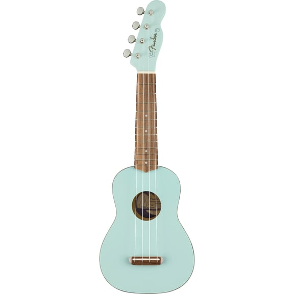 Pre-Owned Fender Venice Soprano Uke, Walnut FB, Daphne Blue