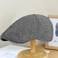 thumbnail image 3 of Yirtree Newsboy Tweed Cap Irish Hat for Men's 8 Piece Flat Driving Cap Made in Ireland Washable English Style Advanced Painter Hat Daily Wear Hat, 3 of 8