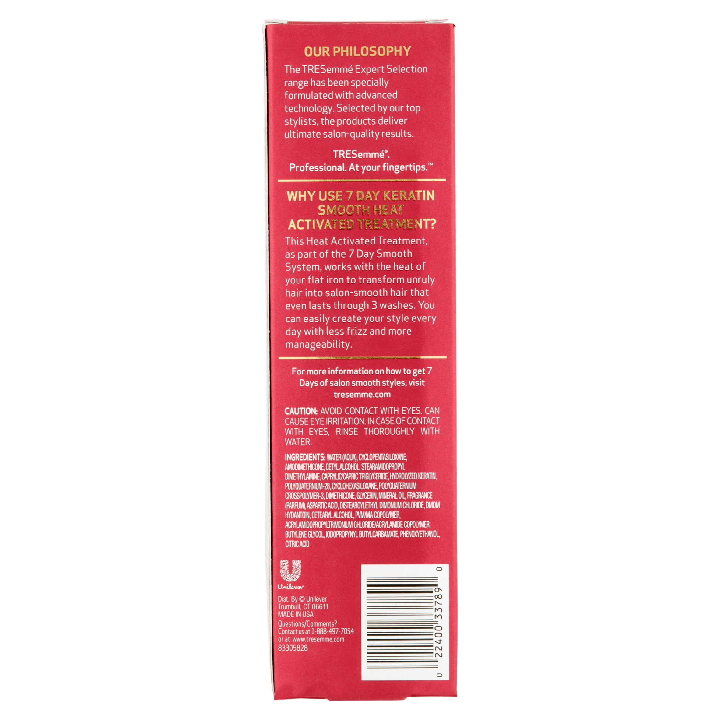 Tresemme Keratin Smooth 7 Day Smooth System Heat Activated
