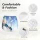thumbnail image 4 of Balery Christmas Snowman In The Snow Pantalones cortos deportivos para mujer con forro y dos bolsillos, elásticos, para entrenamiento, gimnasio, yoga-Small, 4 of 7