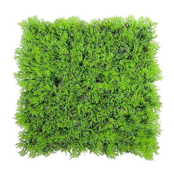 Césped acuático artificial con plantas verdes y agua, paisaje de acuario.