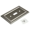 Elumina Continental 1 Toggle Wall Plate, Satin Nickel