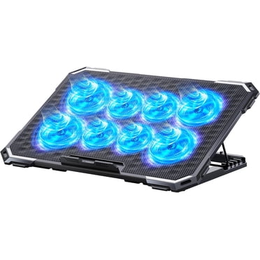 ENHANCE Cryogen Gaming Laptop Cooling Pad - 5 Quiet Fans, 2 USB Ports, Fits Up To 17"