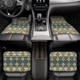 thumbnail image 7 of Pofeuu Traditional Tribal Aztec1 Print Car Foot Mat Set of 4 Pieces - All-Weather Full Set Floor Mats for Cars Trucks SUVs, 7 of 7
